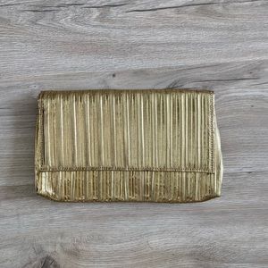 Gold Clutch Purse With Chain